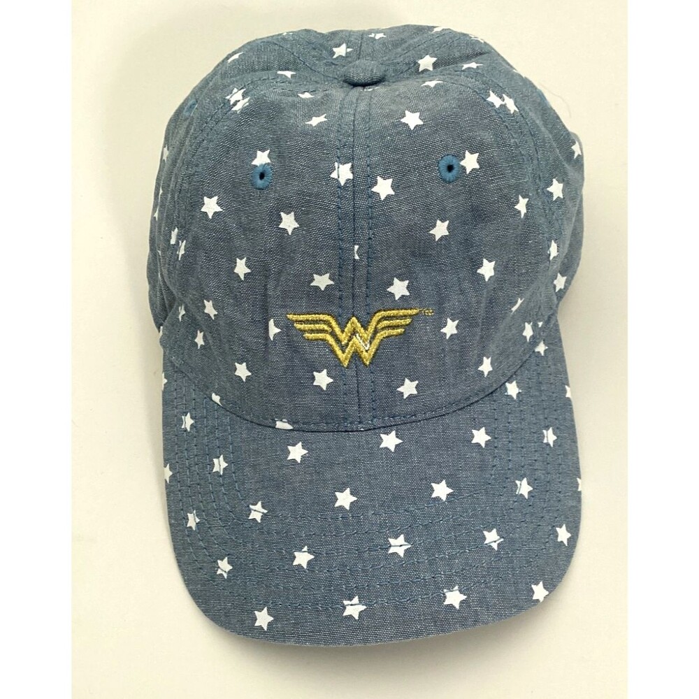 Six Flags Wonder Woman Blue Denim Cap